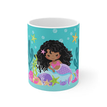 Load image into Gallery viewer, Curly Mermaid 11oz Mug