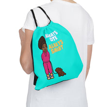 Load image into Gallery viewer, Always Cute Always Smart Drawstring Bag (Blue)