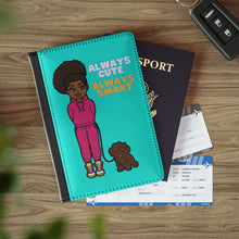 Load image into Gallery viewer, Always Cute Always Smart Passport Cover (Blue)