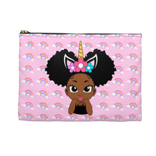Load image into Gallery viewer, Unicorn Rainbow Puff Girl Accessory Pouch