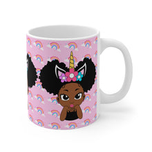 Load image into Gallery viewer, Unicorn Rainbow Puff Girl 11oz Mug
