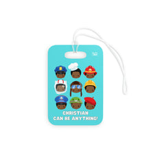 Load image into Gallery viewer, Boys Can Be Anything Personalized Luggage Tag