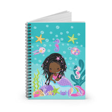 Load image into Gallery viewer, Braided Mermaid Spiral Notebook
