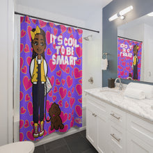 Load image into Gallery viewer, Cool To Be Smart Shower Curtain (Purple)