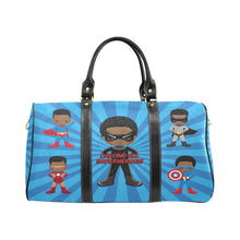 Load image into Gallery viewer, Black Boy Superhero Travel Bag (Dark Blue)