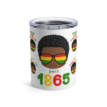 Load image into Gallery viewer, Juneteenth Boy 10oz Tumbler