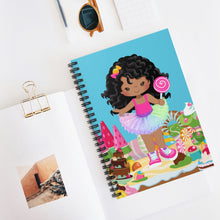 Load image into Gallery viewer, Candy Girl Curly Spiral Notebook