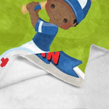 Load image into Gallery viewer, All Star Baseball Boy Personalized Blanket