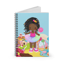 Load image into Gallery viewer, Candy Girl Braided Spiral Notebook