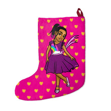 Load image into Gallery viewer, Girls Rule The World Christmas Stocking (Pink)