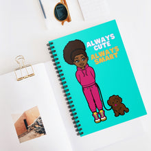 Load image into Gallery viewer, Always Cute Always Smart Spiral Notebook (Blue)