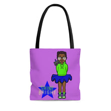 Load image into Gallery viewer, Shine Bright Tote Bag (Purple)
