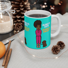 Load image into Gallery viewer, Always Cute Always Smart 11oz Ceramic Mug (Blue)