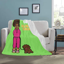 Load image into Gallery viewer, Always Cute Always Smart Blanket (Lime)