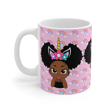 Load image into Gallery viewer, Unicorn Rainbow Puff Girl 11oz Mug