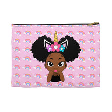Load image into Gallery viewer, Unicorn Rainbow Puff Girl Accessory Pouch