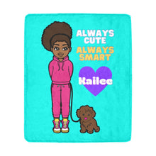 Load image into Gallery viewer, Always Cute Always Smart Personalized Blanket
