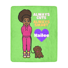 Load image into Gallery viewer, Always Cute Always Smart Personalized Blanket