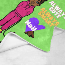 Load image into Gallery viewer, Always Cute Always Smart Personalized Blanket