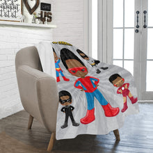 Load image into Gallery viewer, Black Boy Superhero Blanket - Vol 2