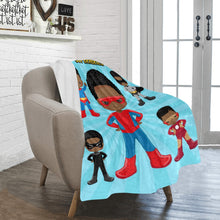Load image into Gallery viewer, Black Boy Superhero Blanket - Vol 2

