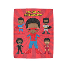 Load image into Gallery viewer, Black Boy Superhero Blanket - Vol 2