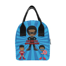Load image into Gallery viewer, Black Boy Superhero Lunch Bag