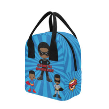 Load image into Gallery viewer, Black Boy Superhero Lunch Bag
