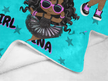 Load image into Gallery viewer, Black Girl Magic Rockstars Personalized Blanket
