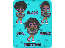 Load image into Gallery viewer, Black Girl Magic Rockstars Personalized Blanket