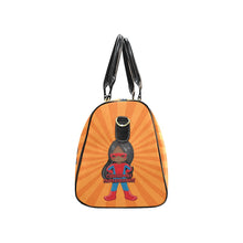 Load image into Gallery viewer, Black Girl Superhero Travel Bag (Orange)