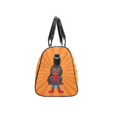 Load image into Gallery viewer, Black Girl Superhero Travel Bag (Orange)