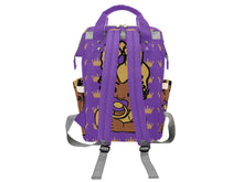 Load image into Gallery viewer, Purple and Gold Crown Queen Diaper Bag