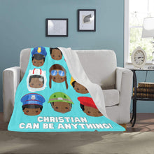 Load image into Gallery viewer, Boys Can Be Anything Personalized Blanket