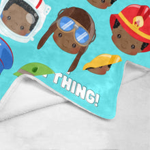 Load image into Gallery viewer, Boys Can Be Anything Personalized Blanket