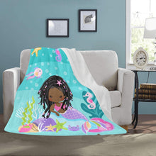 Load image into Gallery viewer, Braided Mermaid Blanket