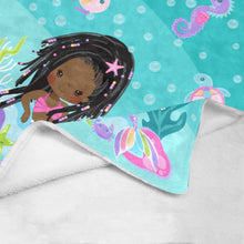 Load image into Gallery viewer, Braided Mermaid Blanket