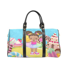 Load image into Gallery viewer, Candy Girl Afro Puff Travel Bag (Light Brown)