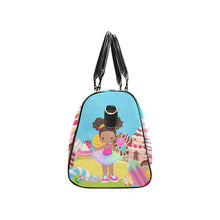 Load image into Gallery viewer, Candy Girl Afro Puff Travel Bag (Light Brown)