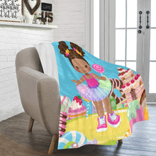 Load image into Gallery viewer, Candy Girl Afro Puff Blanket (Light Brown)