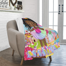 Load image into Gallery viewer, Candy Girl Braided Personalized Blanket