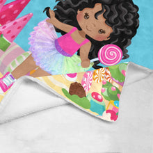 Load image into Gallery viewer, Candy Girl Curly Blanket