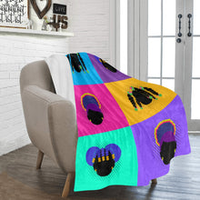 Load image into Gallery viewer, Color Block Girls Blanket