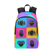 Load image into Gallery viewer, Color Block Girls Backpack