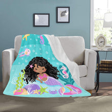 Load image into Gallery viewer, Curly Mermaid Blanket