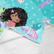 Load image into Gallery viewer, Curly Mermaid Blanket