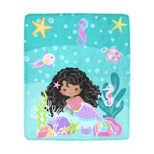 Load image into Gallery viewer, Curly Mermaid Blanket