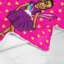 Load image into Gallery viewer, Girls Rule The World Blanket (Pink)