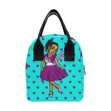 Load image into Gallery viewer, Girls Rule The World Lunch Bag (Blue)