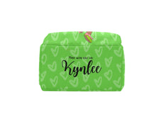 Load image into Gallery viewer, Green and Pink Headwrap Baby Girl Personalized Diaper Bag